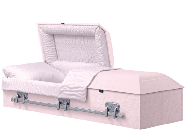 Wesley pink cremation casket